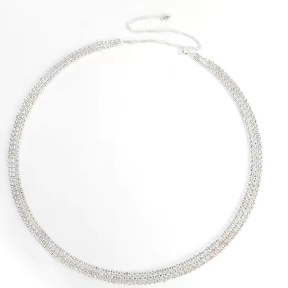 COPY - Rhinestone 3 Layer Waist Body Chain - Picture 4 of 4